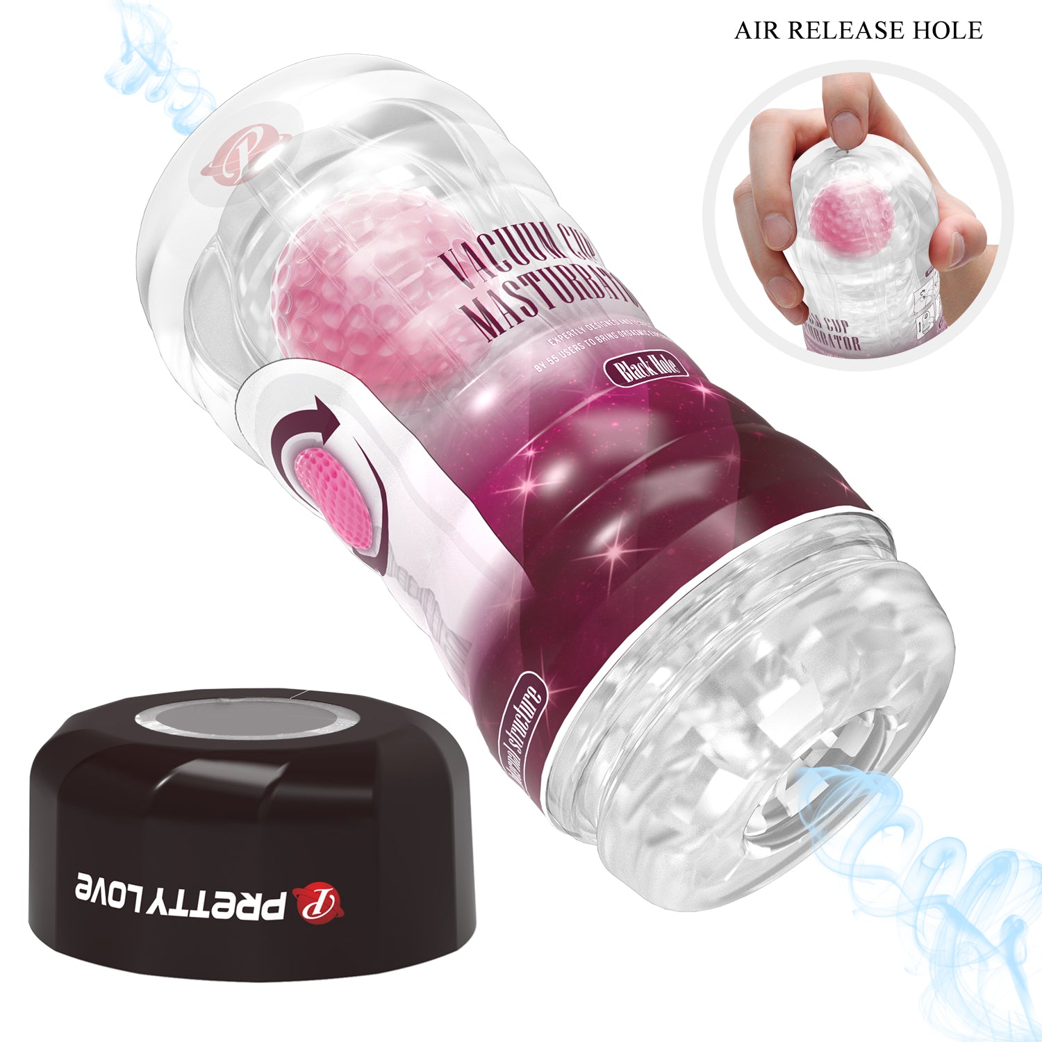 Pretty Love Ball-Rolling Masturbator Cup & Textured Interior (18cm) - Image 2