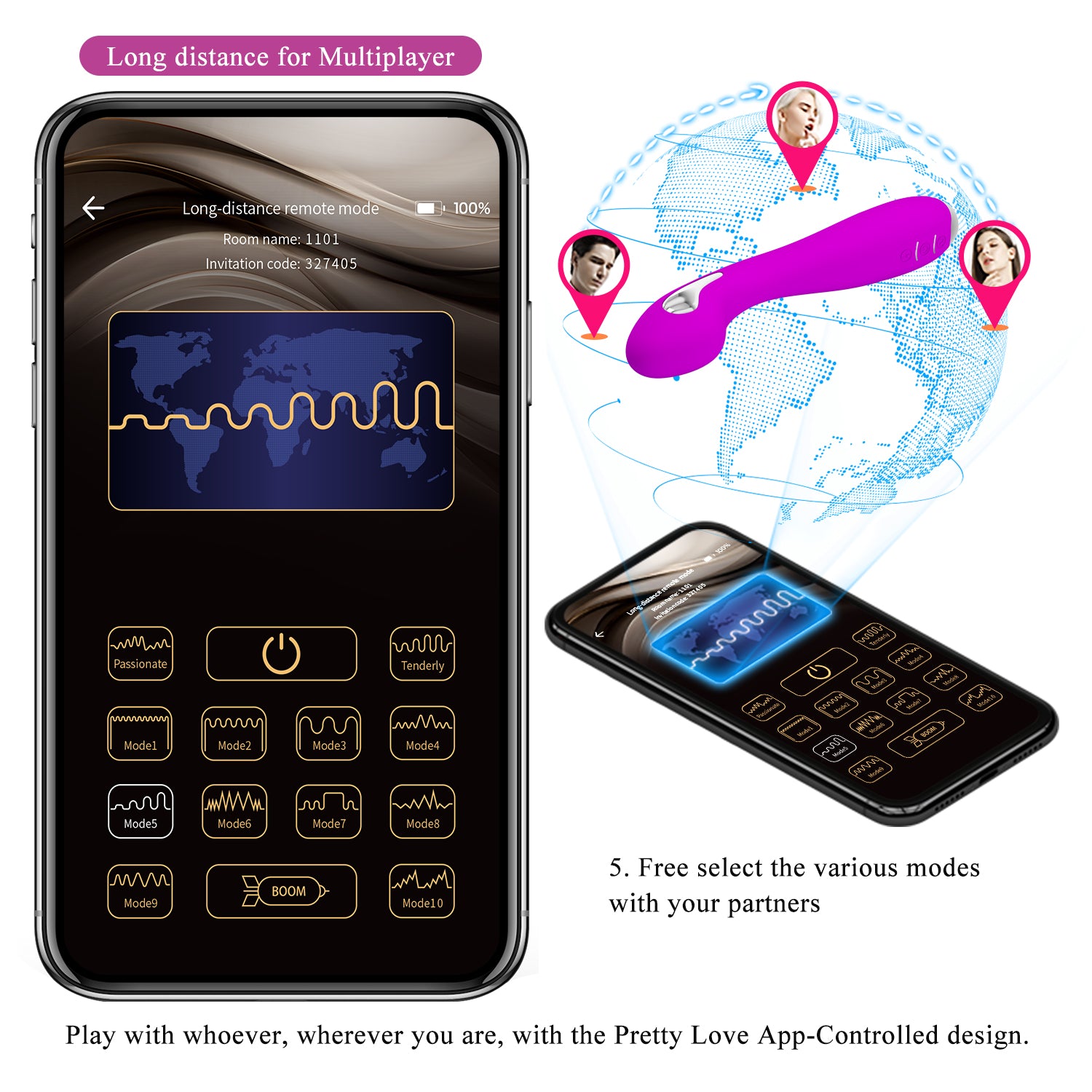 Pretty Love APP Control Αυγό με Shock (19,5cm) - Image 17