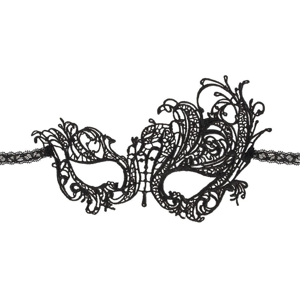 Cottelli Collection Charm – Decorative Lace Eye Mask with Satin Bow - Image 3