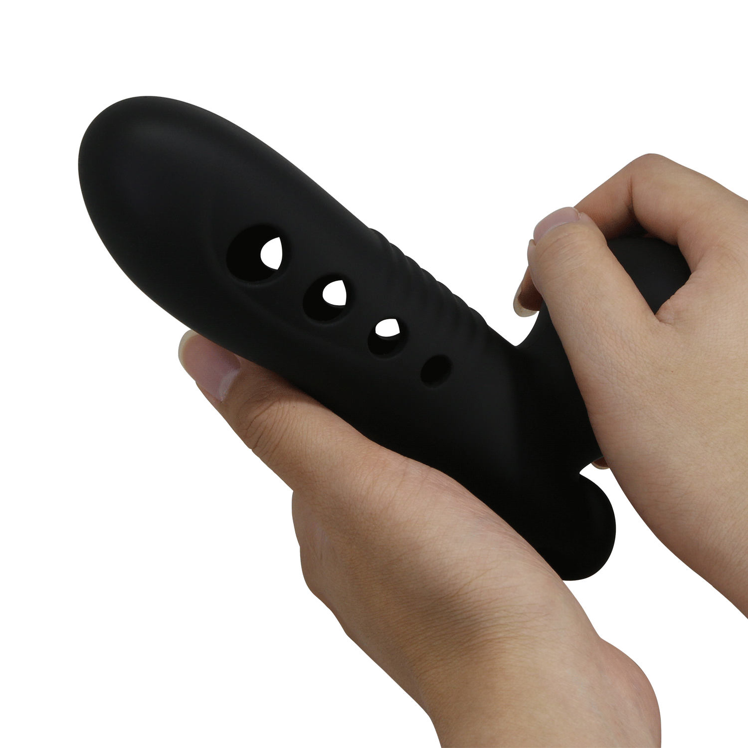 Pretty Love Patented Airbag Penis Sleeve with Strap (18.4cm) - Image 3