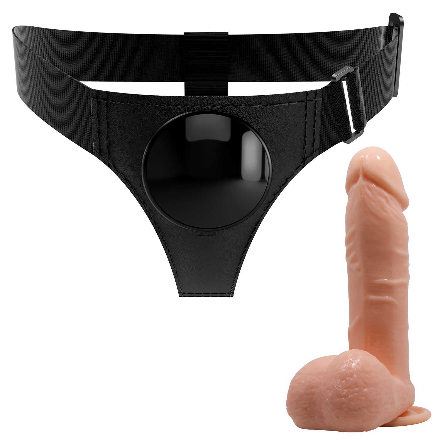 Pretty Love Strap-on Harness & Realistic Dildo (20cm) - Image 5