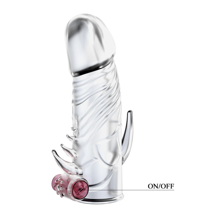 Pretty Love Magic Penis Sleeve with Bullet Vibrator (13cm) - Image 5