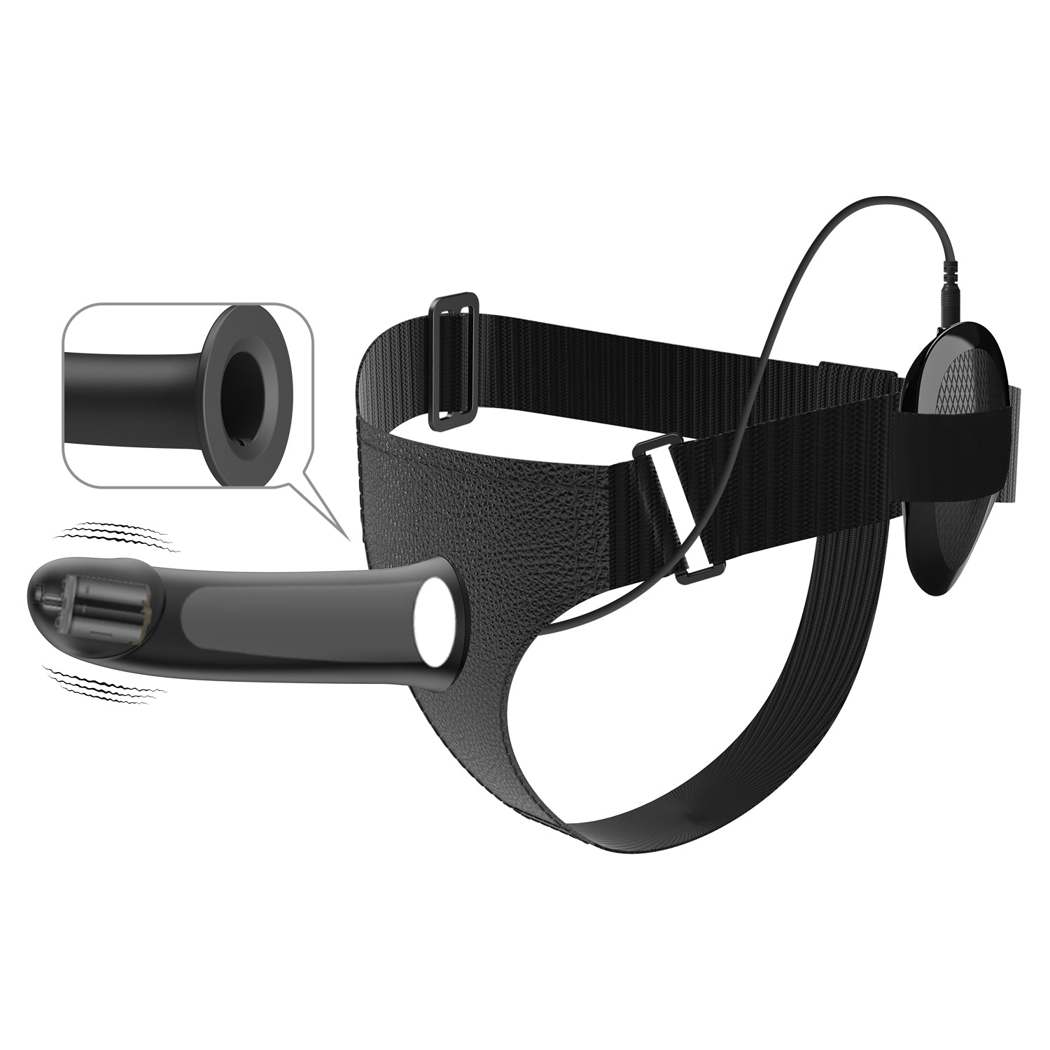 Pretty Love Vito Strap-On Vibrator & Harness with Remote (17.3cm) - Image 5