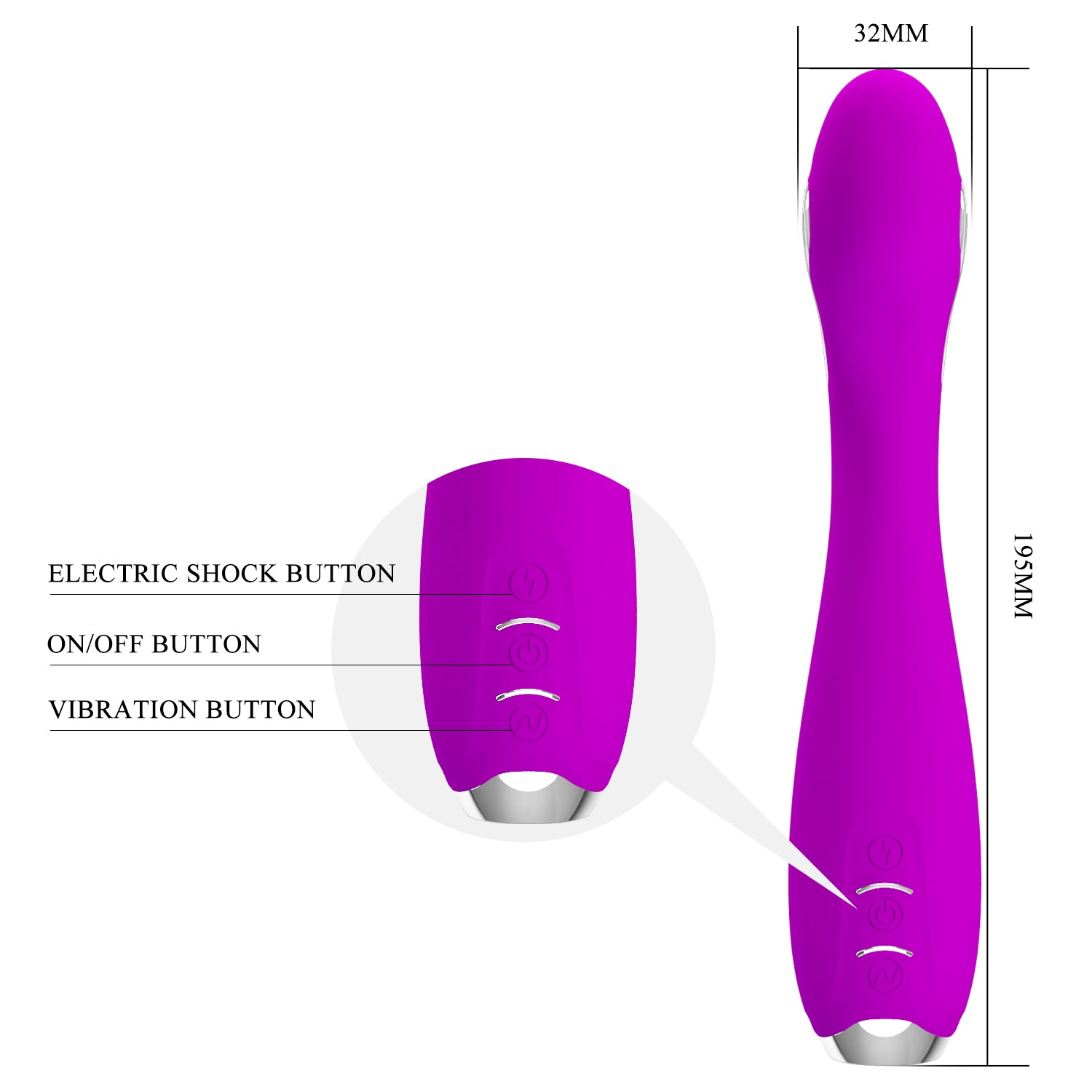 Pretty Love APP Control Αυγό με Shock (19,5cm) - Image 5