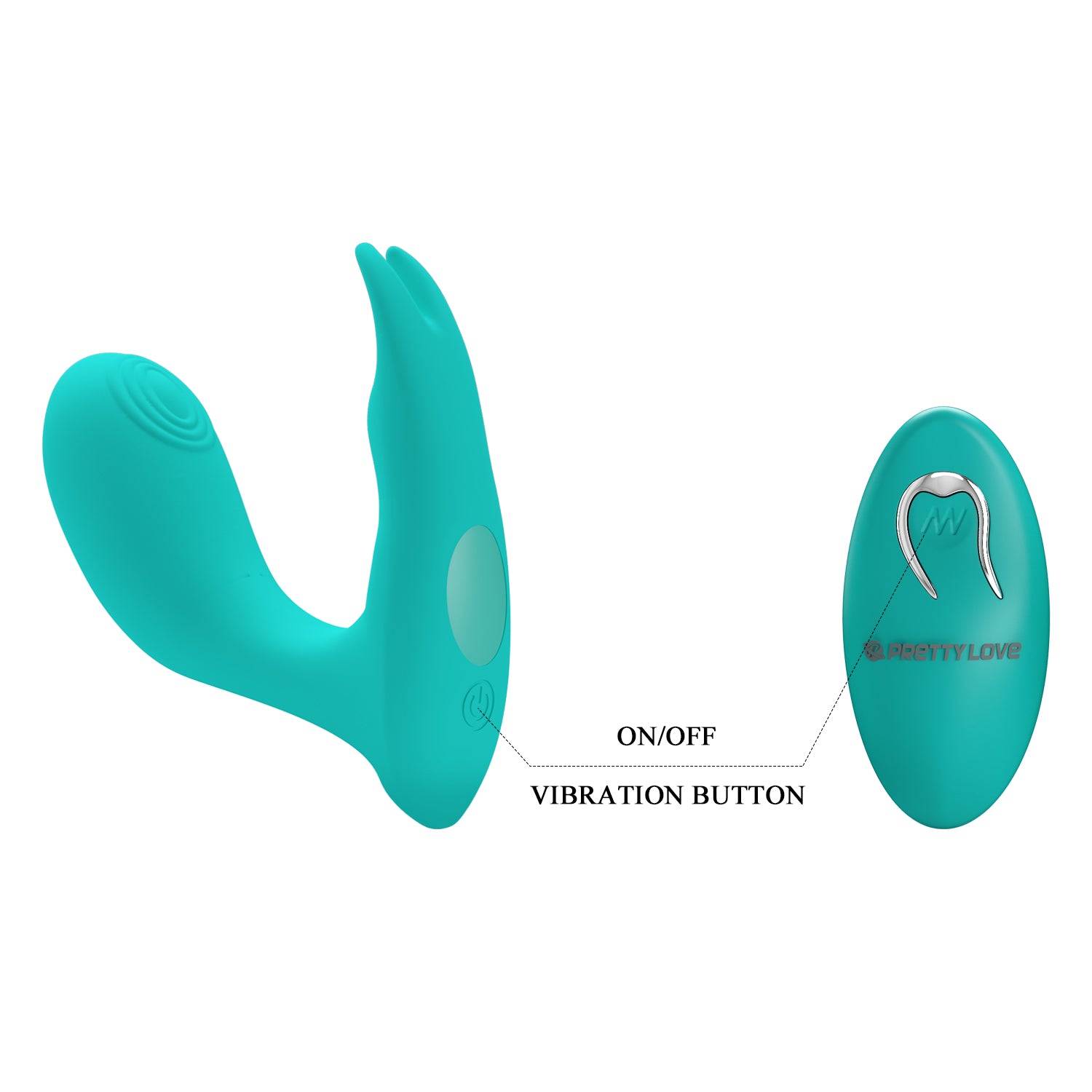 Idabelle Rechargeable Dual Stimulation Vibrator with Memory Function (10.1cm) - Image 6