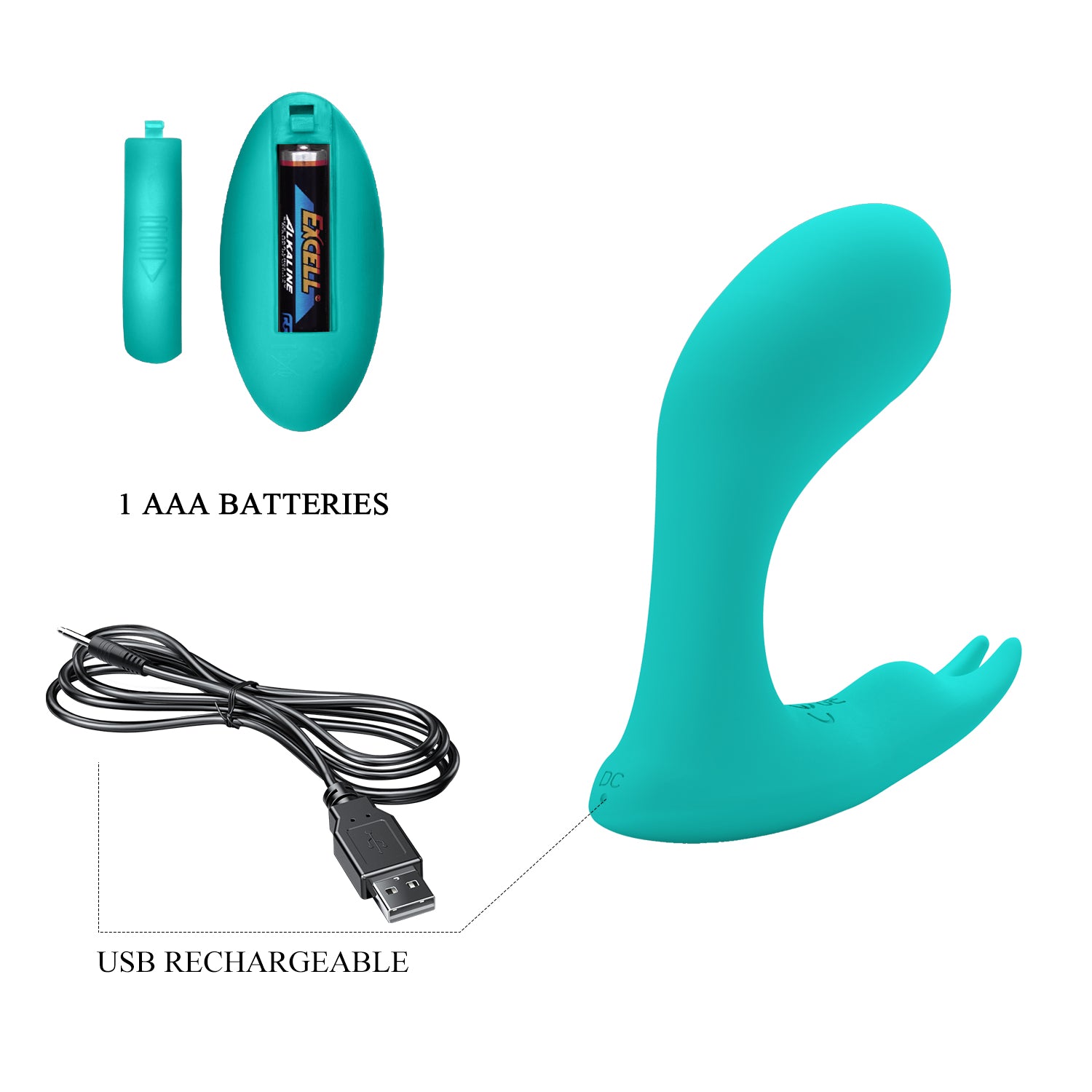 Idabelle Rechargeable Dual Stimulation Vibrator with Memory Function (10.1cm) - Image 7