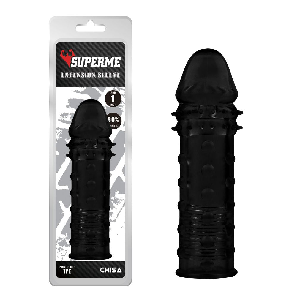 Pretty Love Extra Texture – Black Penis Sleeve with Texture - Image 2