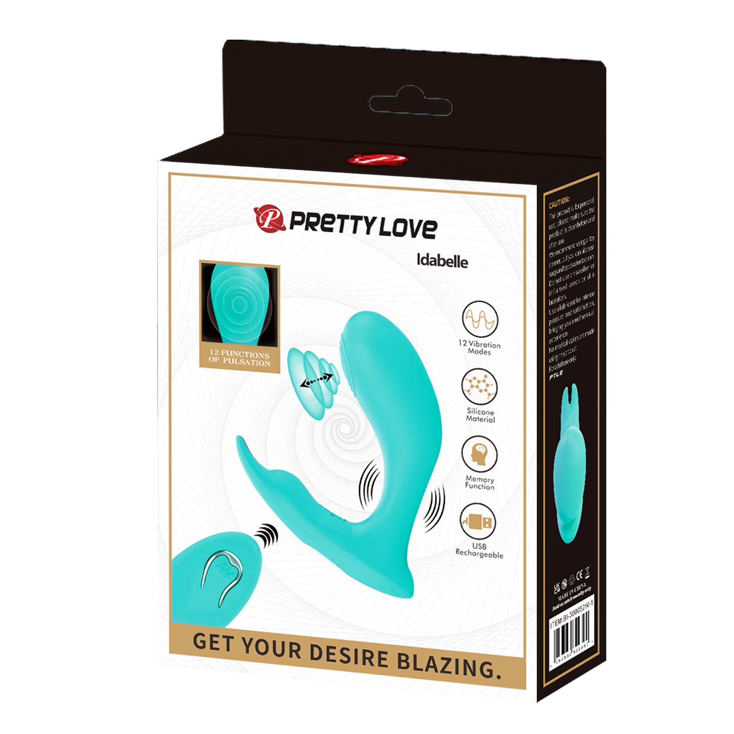 Idabelle Rechargeable Dual Stimulation Vibrator with Memory Function (10.1cm) - Image 9