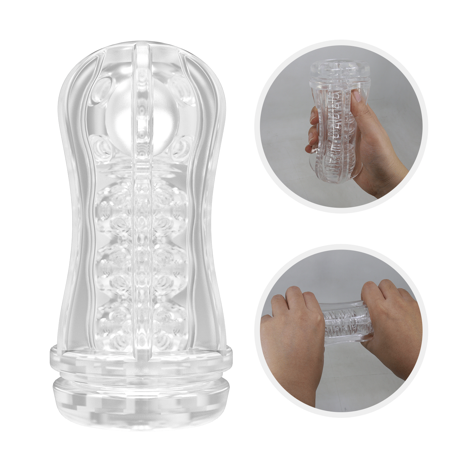 Pretty Love Ball-Rolling Masturbator – Textured Male Sleeve with Rolling Sensations - Image 3