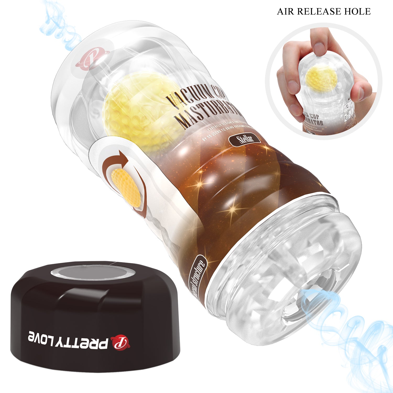 Pretty Love Ball-Rolling Masturbator – Textured Male Sleeve with Rolling Sensations - Image 6