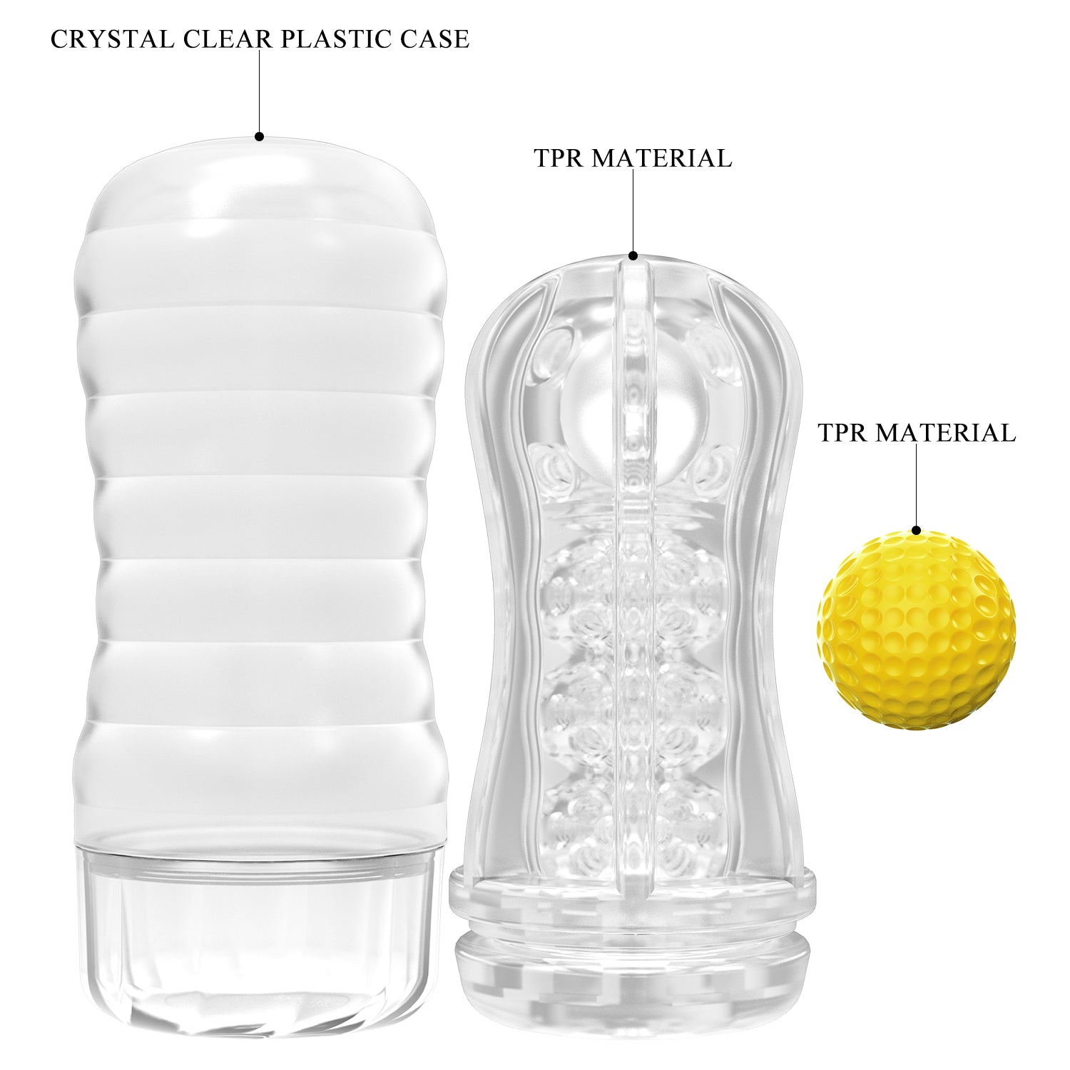 Pretty Love Ball-Rolling Masturbator – Textured Male Sleeve with Rolling Sensations - Image 9