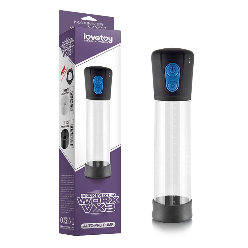 VX3 Automatic Pump with Penis Ring - Image 5