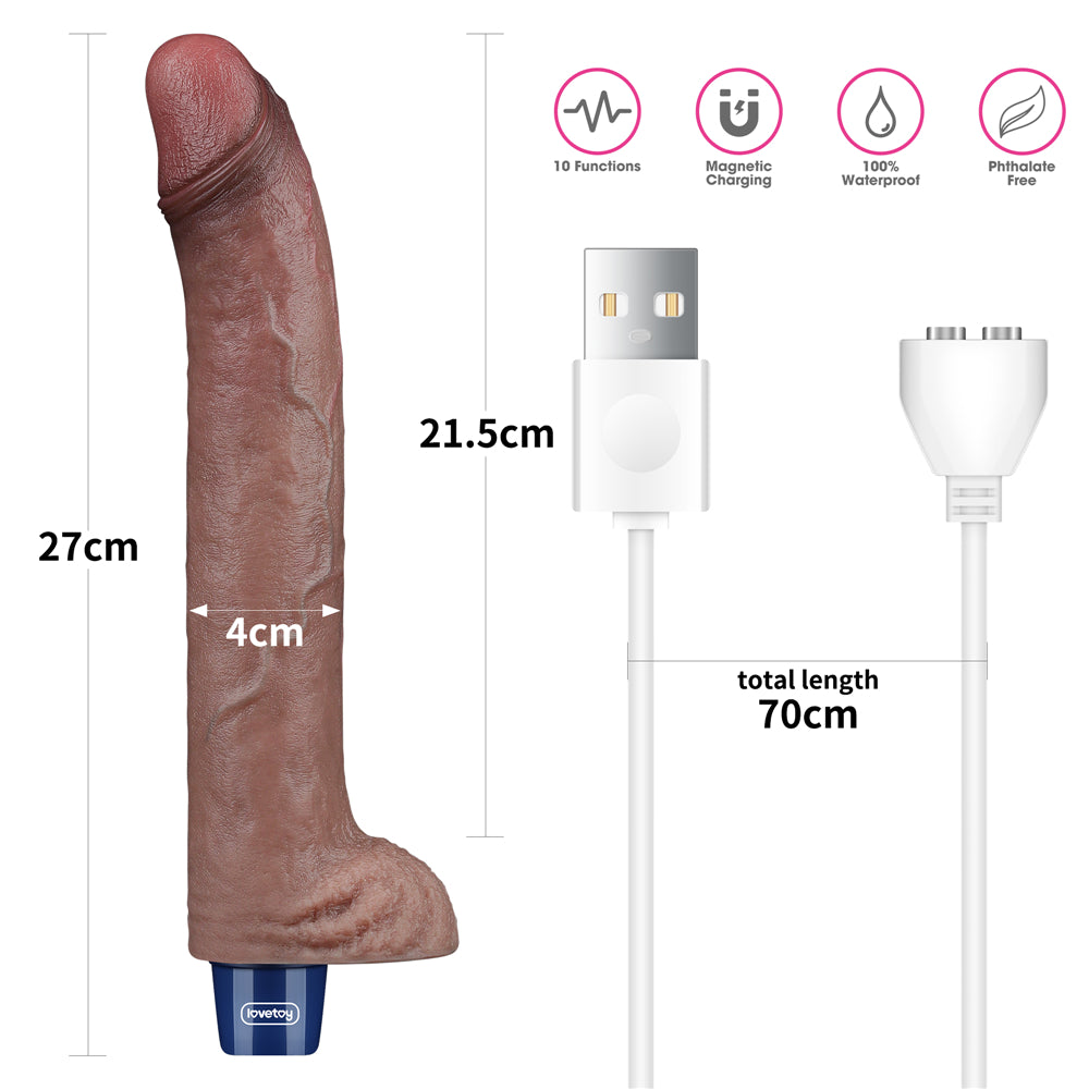 Bouncee (27cm) – Realistic Rechargeable Silicone Vibrator - Image 6