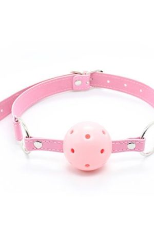 Pink Fetish Ball Gag – Pink Perforated Ball Gag (4.5 cm)