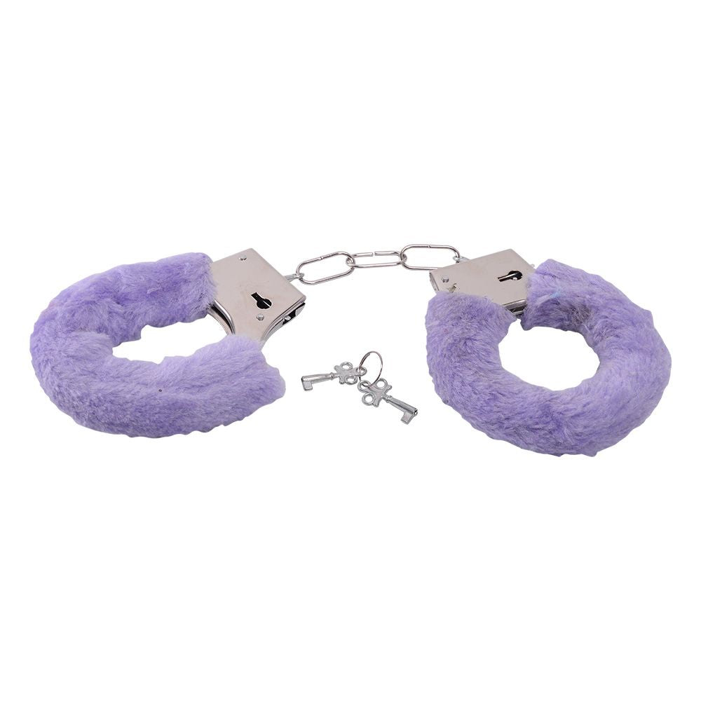 Purple Furred Handcuffs