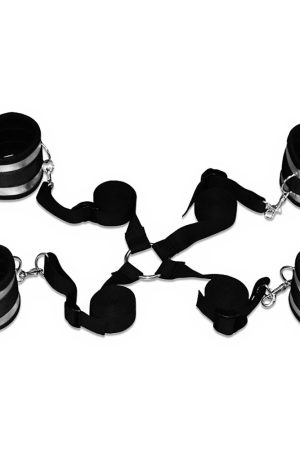 Struggle My Bed Restraints – Silver Bed Restraint Set