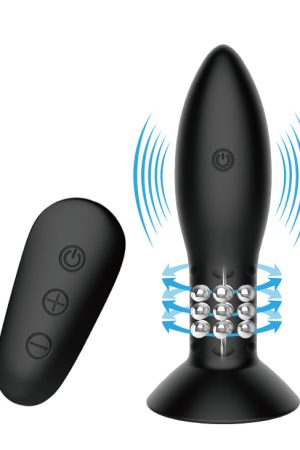 Mr Play Vibrator Anal Rotating Beads Eclipse