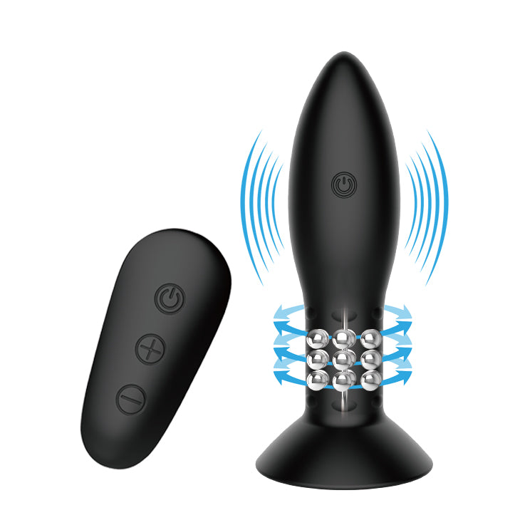 Mr Play Vibrator Anal Rotating Beads Eclipse