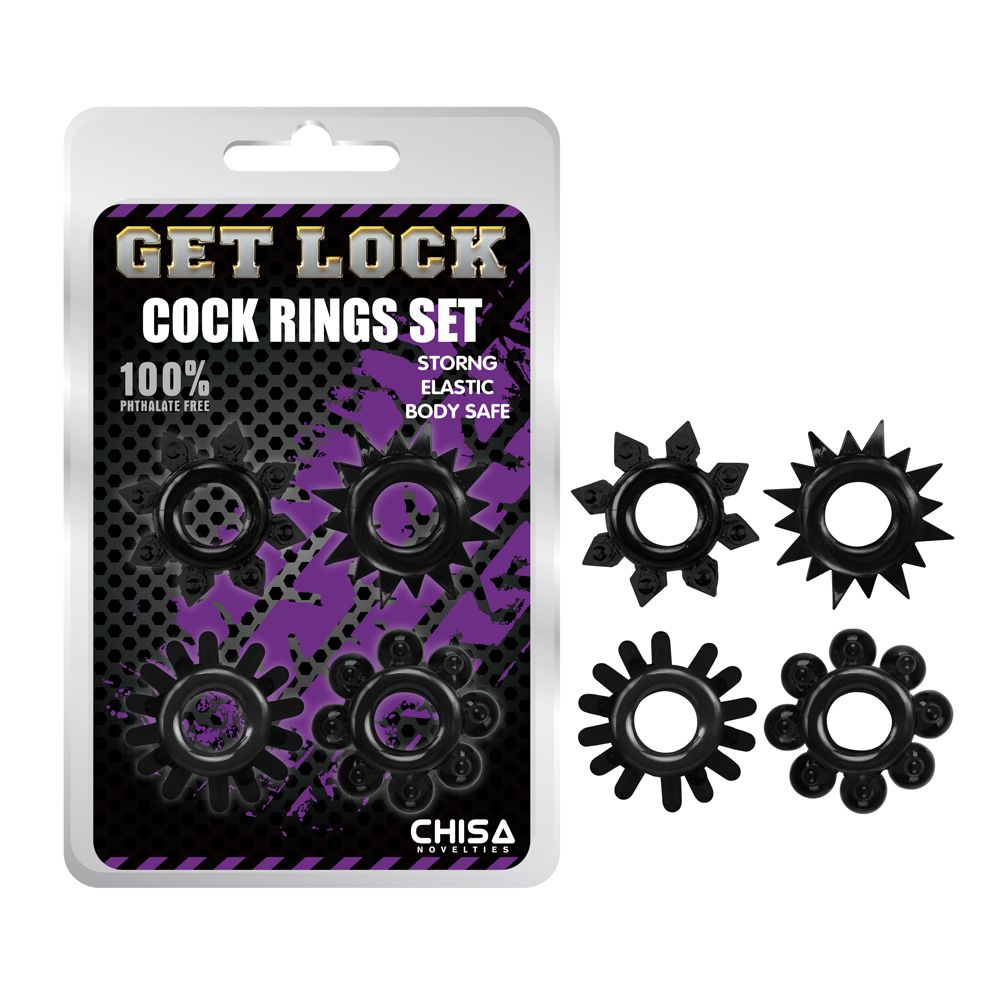 Cock Ring Set - 4pcs - Image 6