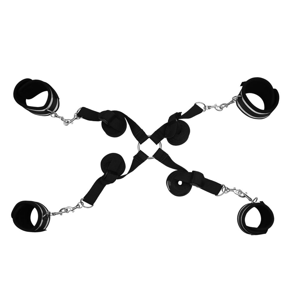Struggle My Bed Restraints – Silver Bed Restraint Set - Image 2
