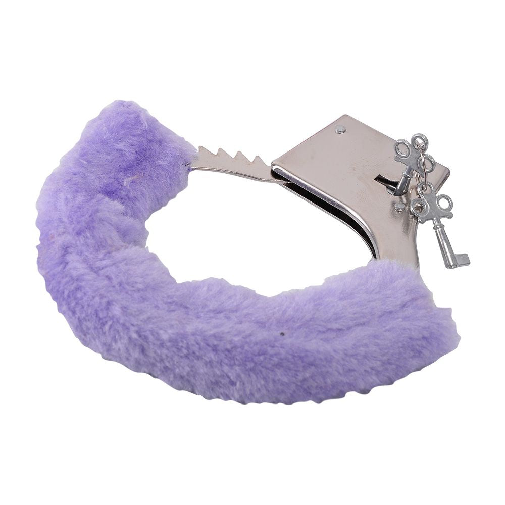 Purple Furred Handcuffs - Image 2