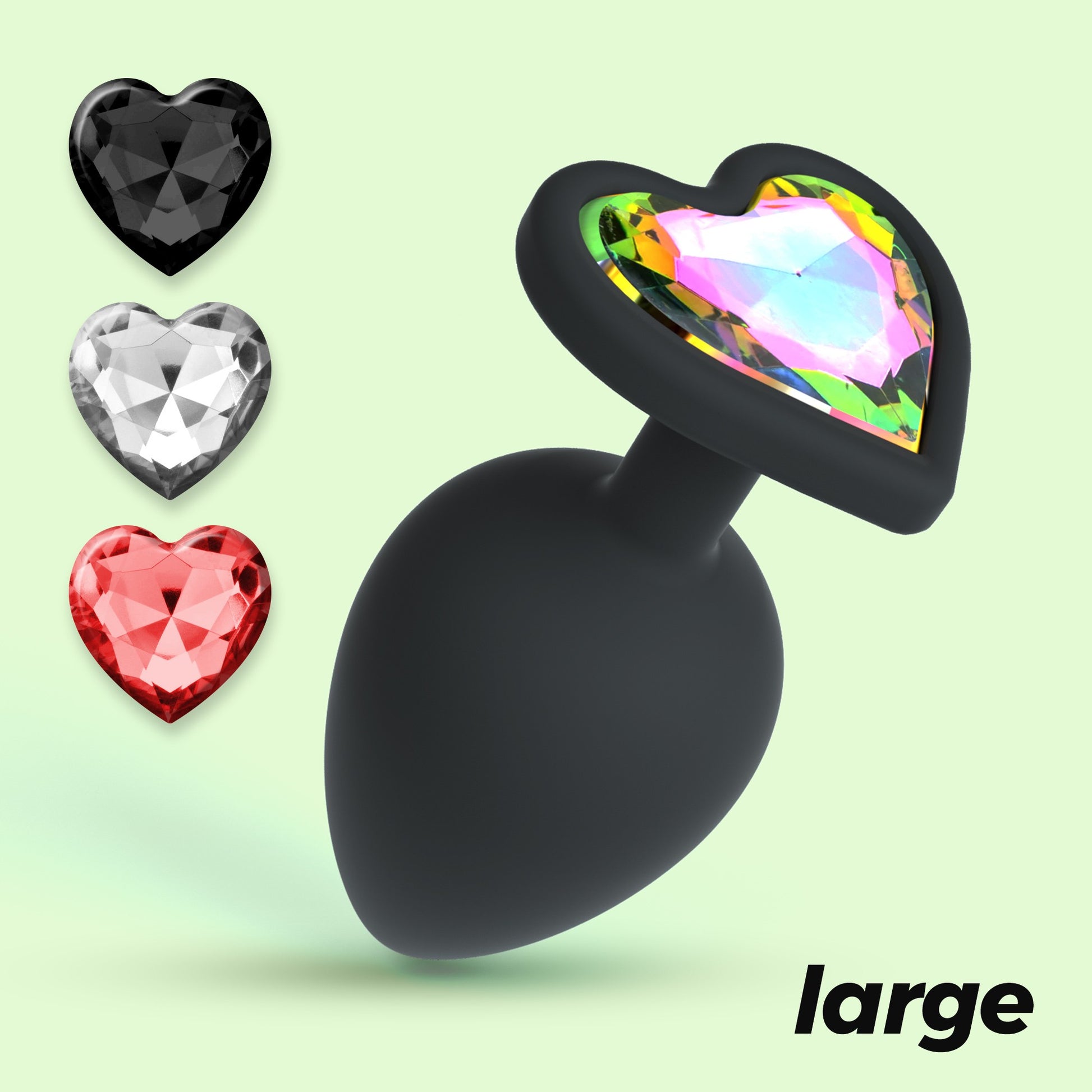 Cuore Πρωκτικό Plug με Κόσμημα Καρδιά Ø 4,2 cm - Image 6