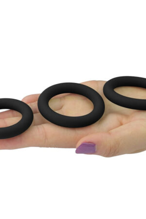 Elys Snug Pink – Set of 3 High-Elasticity Silicone Penis Rings