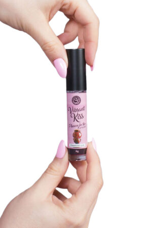 Vibrant Kiss Strawberry Gum – Tingling Effect Lip Gloss