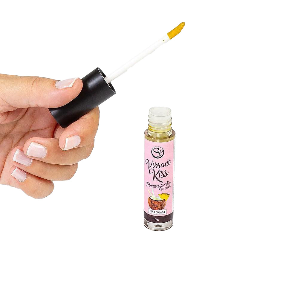 Vibrant Kiss Gloss Pina Colada – Vibrating Effect Lip Gloss