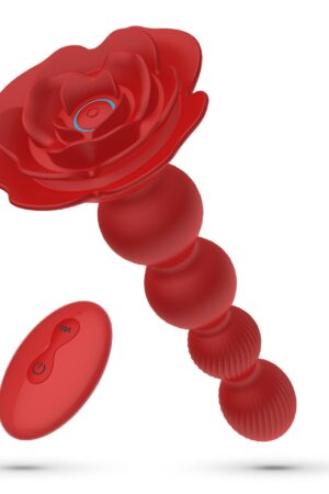 Crushious Rose Anal Plug – Rotating Anal Plug with Remote Control (19cm)
