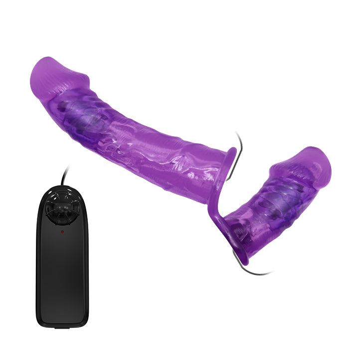 Double Vibrating Strap On – Dual Penetration & Waist Strap (17.5cm) - Image 3
