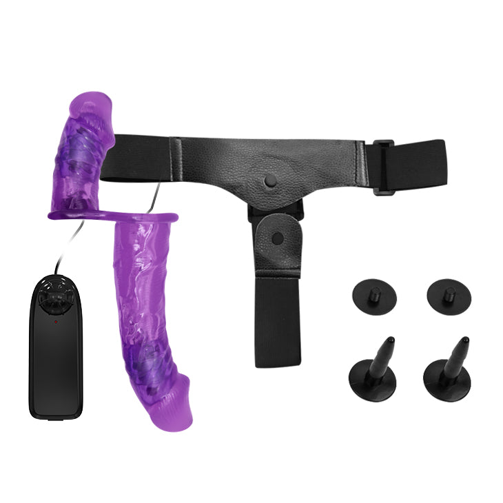 Double Vibrating Strap On – Dual Penetration & Waist Strap (17.5cm) - Image 5