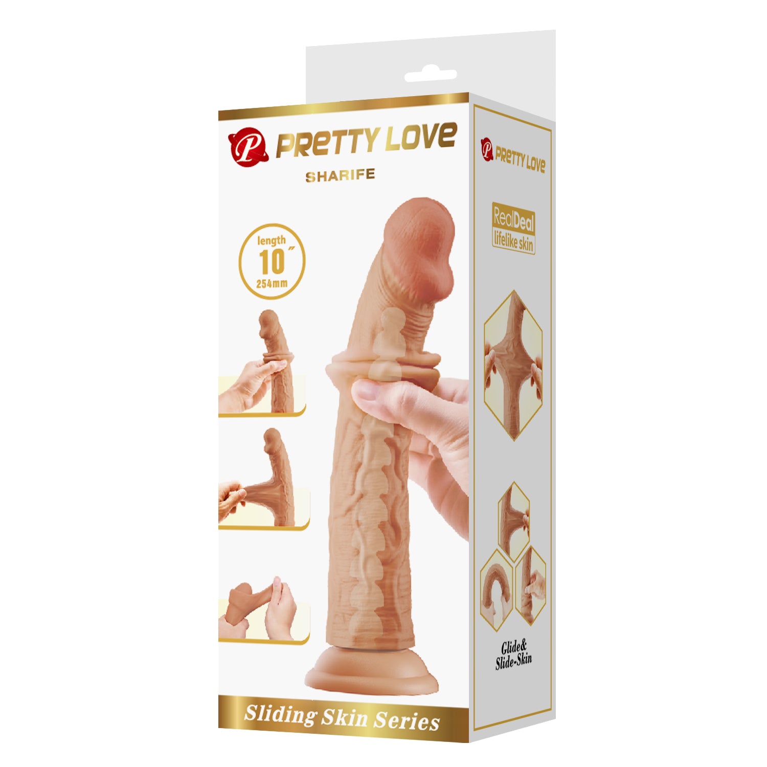 Realistic Dildo with Vertebrae Core & Suction Cup (25.4cm) - Image 8
