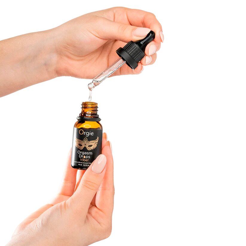 Orgasm Drops Vibe! Peach 15ml – Tingling & Vibrating Arousal Gel - Image 2
