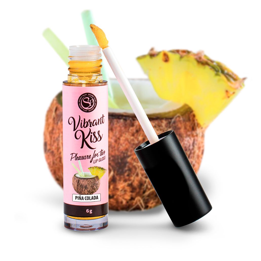 Vibrant Kiss Gloss Pina Colada – Vibrating Effect Lip Gloss - Image 2