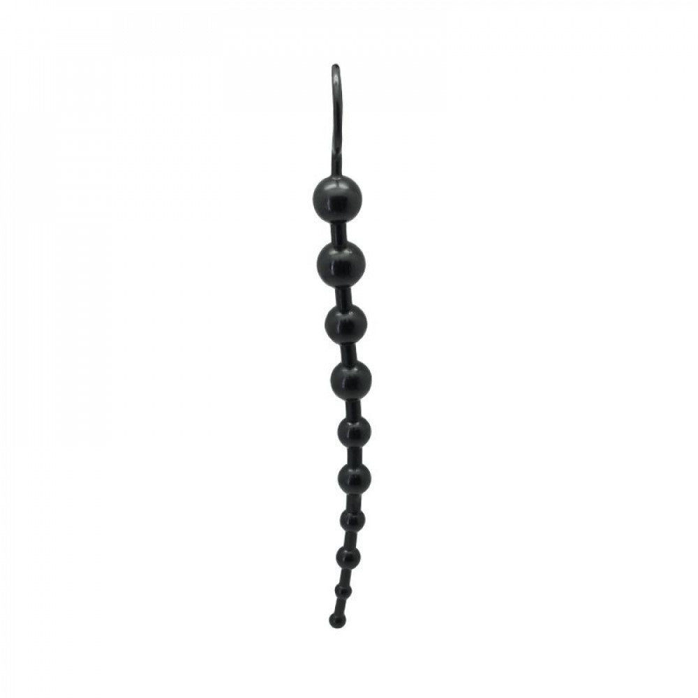 Timeless Jelly Black 10 – 10-Bead Anal Chain Stimulator 31cm - Image 2