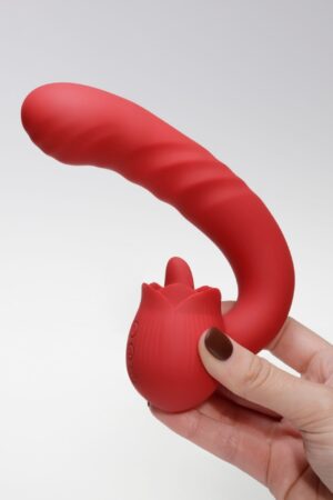 Crushious Osiria – Double Stimulation Rose Vibrator (16cm)