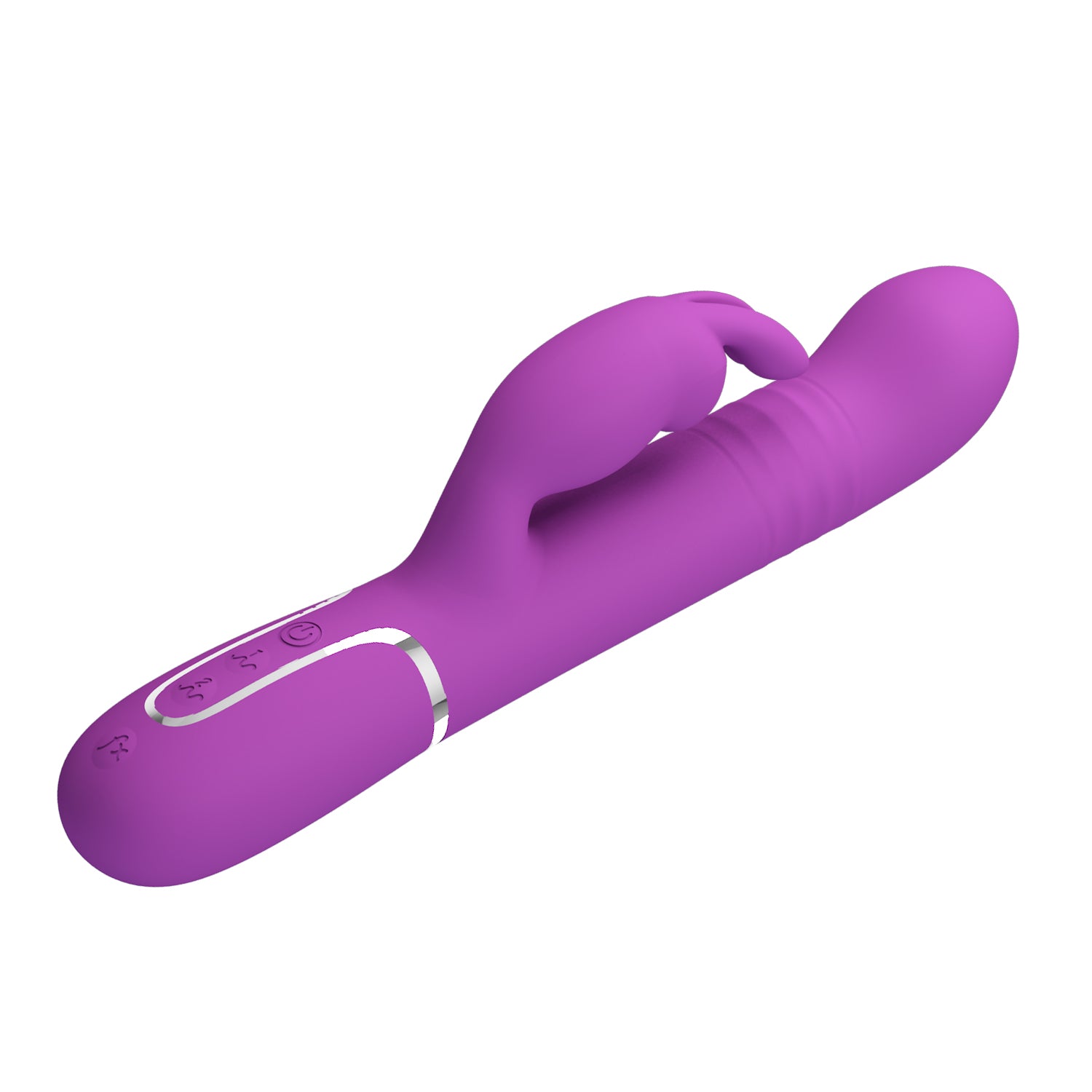 Coale Rabbit Vibrator – 4-in-1 Multifunction Thrusting Vibrator (22.6cm) - Image 4