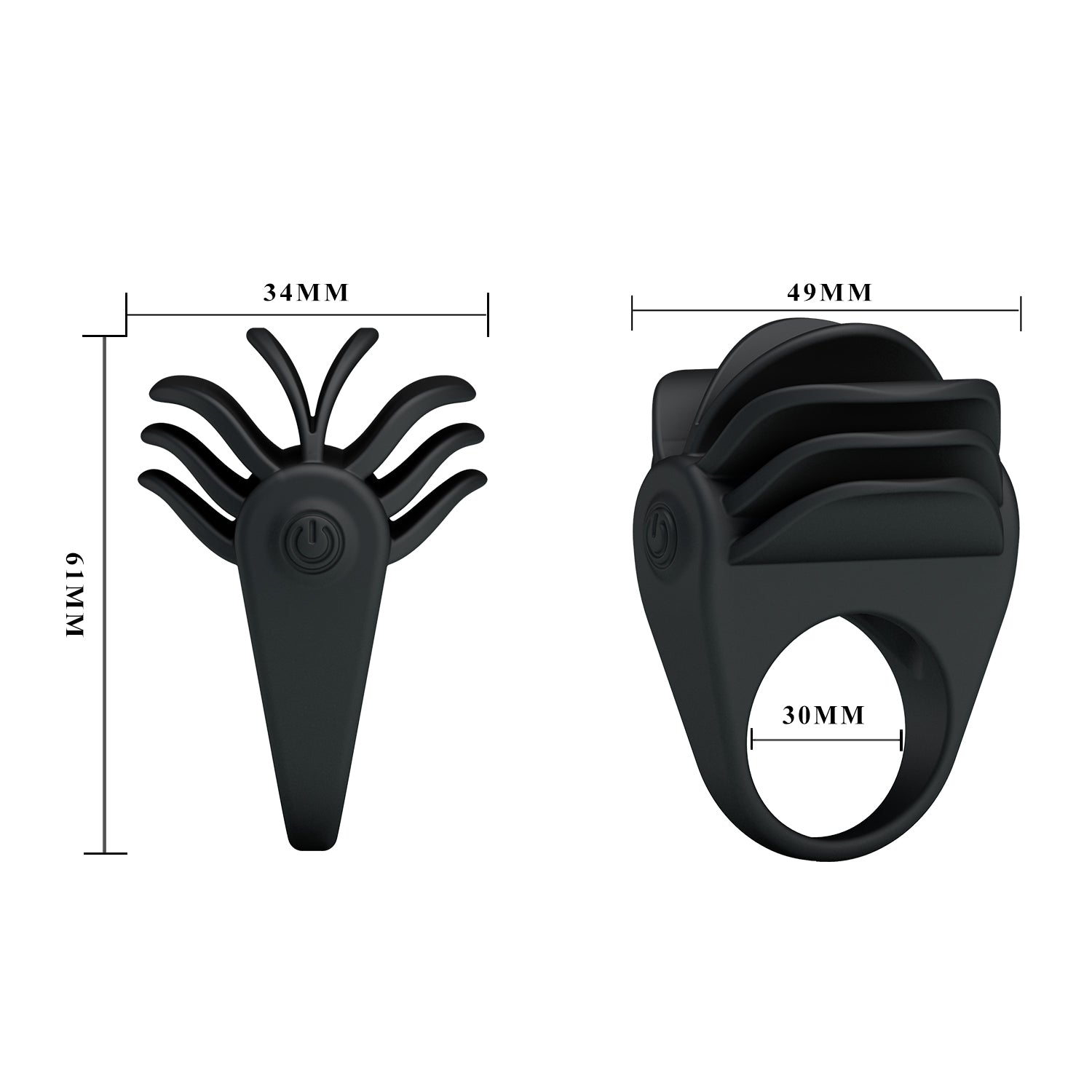 Vibrating Cock Ring – Dual Action Bullet Vibrator & Clit Stimulator (6.1cm) - Image 4