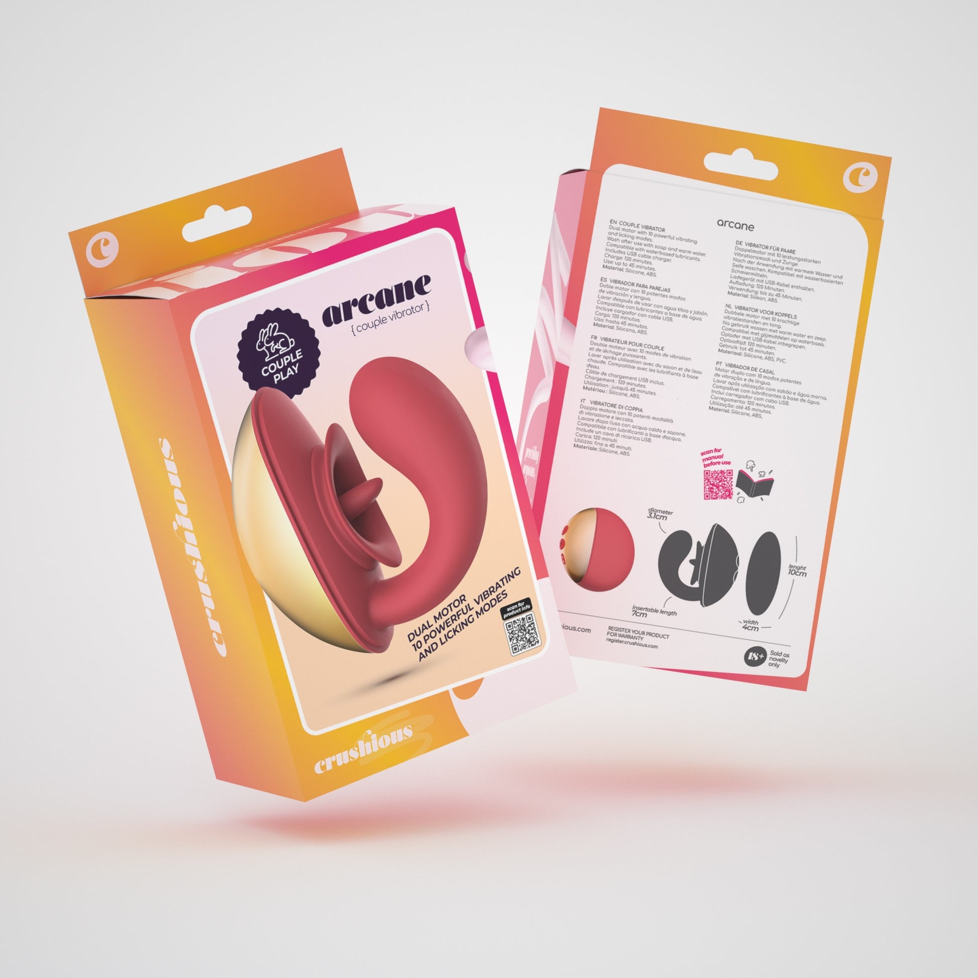 Crushious Arcane – Tongue Tech Dual Vibrator (10cm) - Image 5