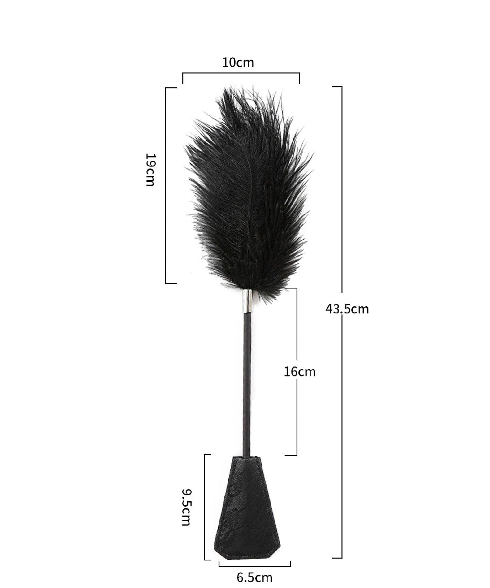 Crushious Whippy Touch – Fetish Whip με Φτερό (43.5cm) - Image 6