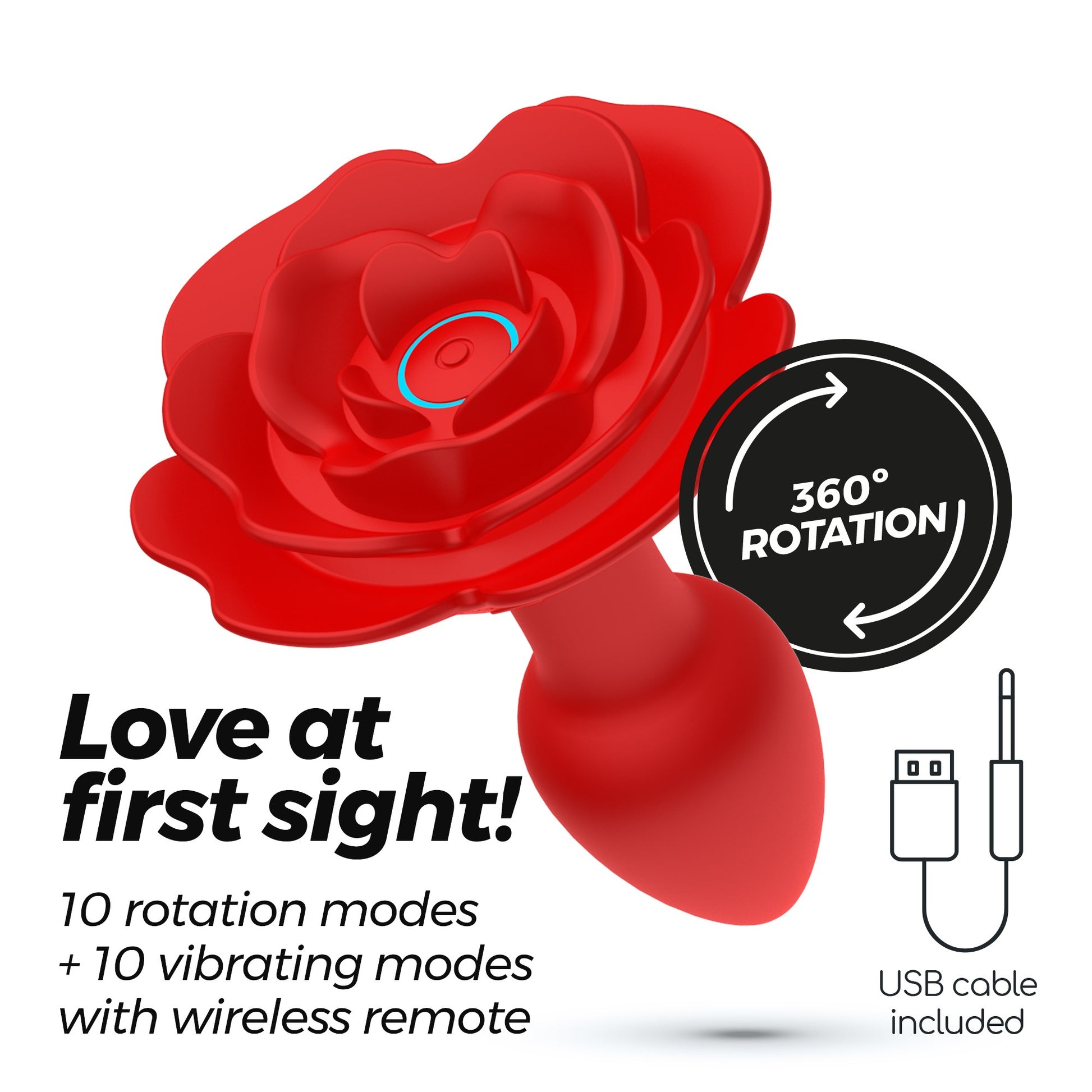 Crushious Giulietta – Rotating Anal Vibrator with Remote Control (11cm) - Image 6