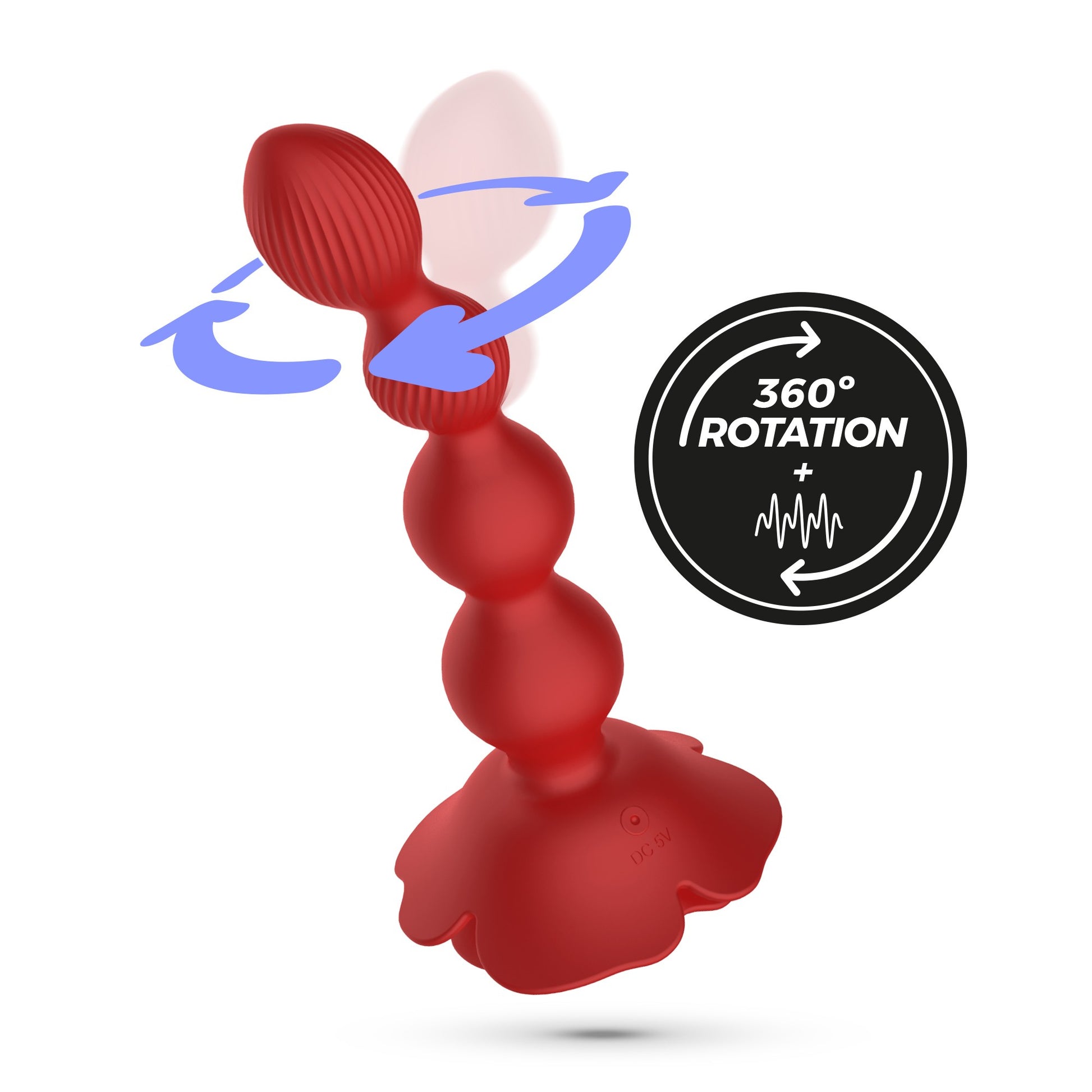 Crushious Rose Anal Plug – Rotating Anal Plug with Remote Control (19cm) - Image 7