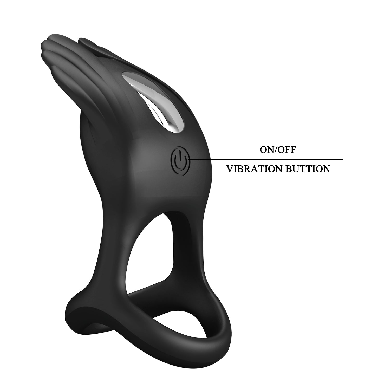 Vibrating Cock Ring – 7-Mode Vibrating Enhancement Ring (9.5cm) - Image 6