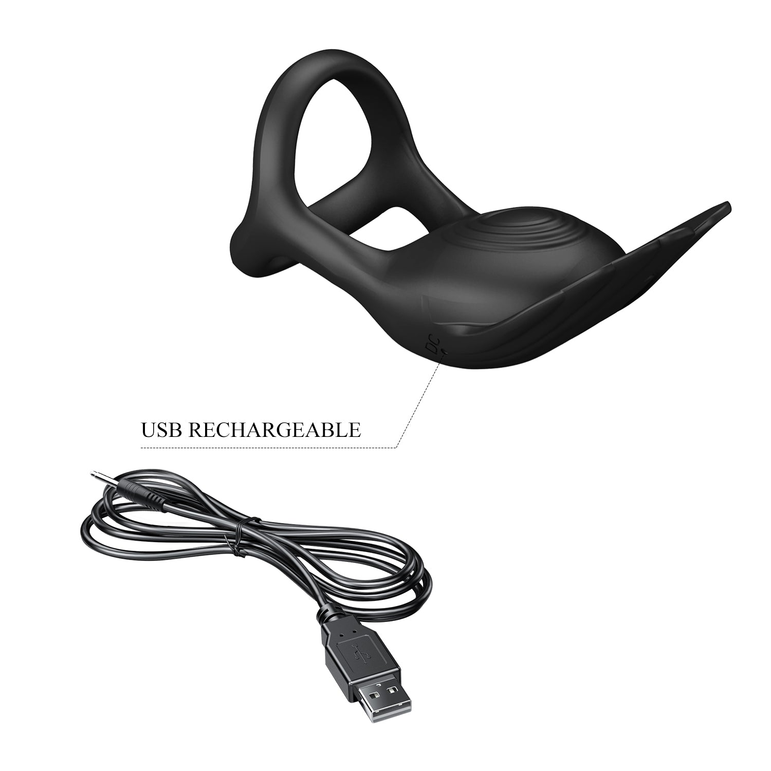Vibrating Cock Ring – 7-Mode Vibrating Enhancement Ring (9.5cm) - Image 7